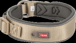 Obojek Premium extra široký Trixie XS-S 27 35 cm 25 mm béžovo grafitový