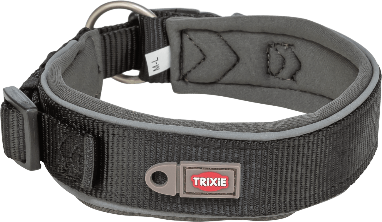 Obojek Premium extra široký Trixie XS-S 27 35 cm 25 mm černo grafitový