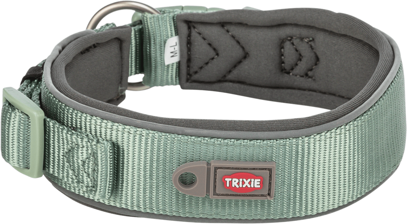 Obojek Premium extra široký Trixie XS-S 27 35 cm 25 mm zeleno grafitový