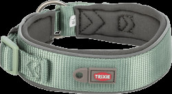 Obojek Premium extra široký Trixie XS-S 27 35 cm 25 mm zeleno grafitový