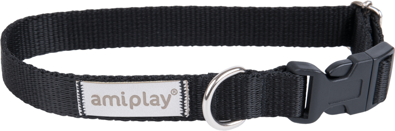 Obojek pro psy Amiplay Samba nastavitelný černý XL 45–70 cm × 2,5 cm