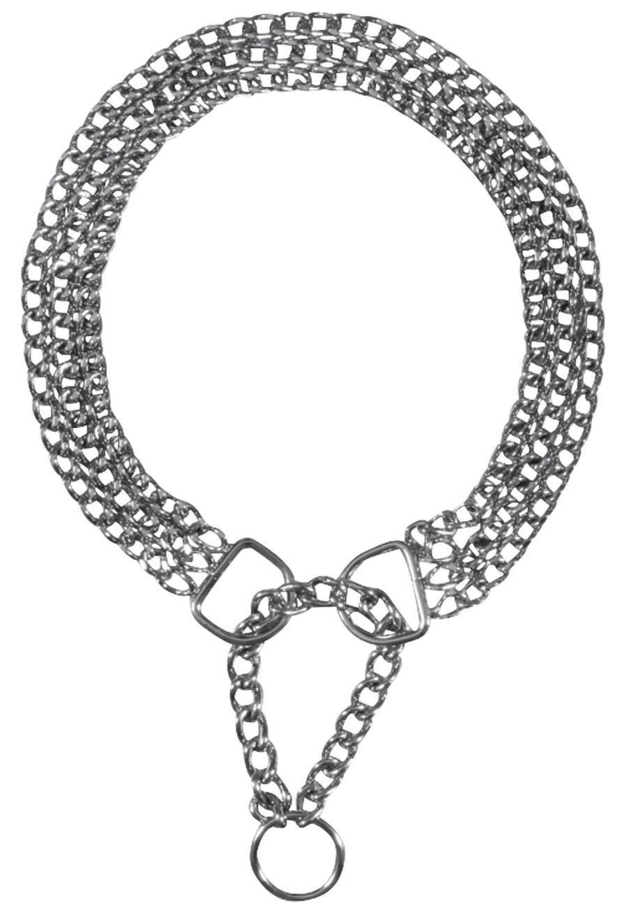 Obojek pro psy Trixie řetěz trojřadý polostahovací 50cm*2,5mm