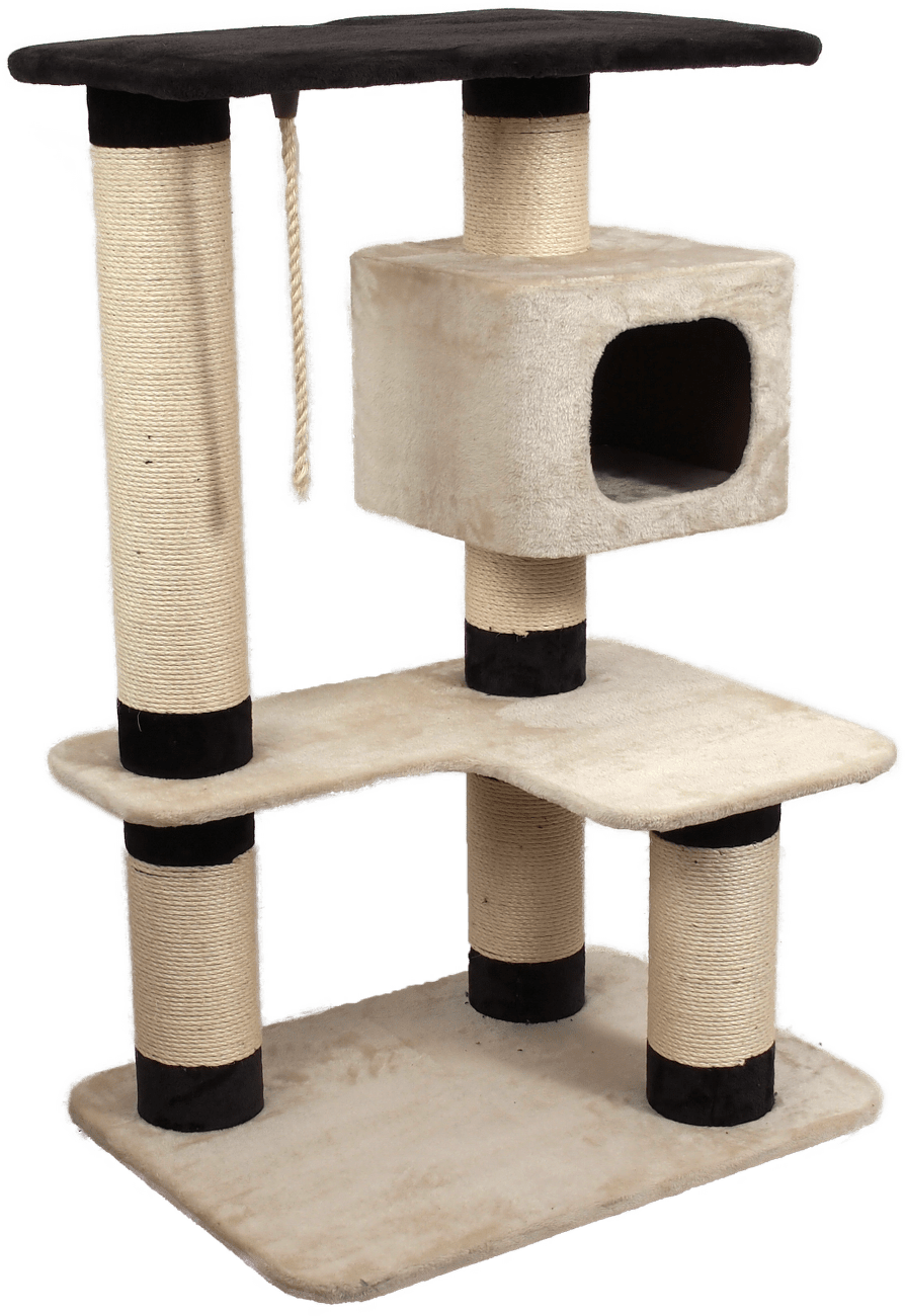 Odpočívadlo Magic Cat Valerie béžovo-černé 121cm