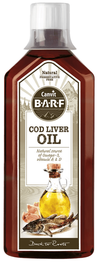 Olej z tresčích jater Canvit BARF Cod Liver Oil 0,5l