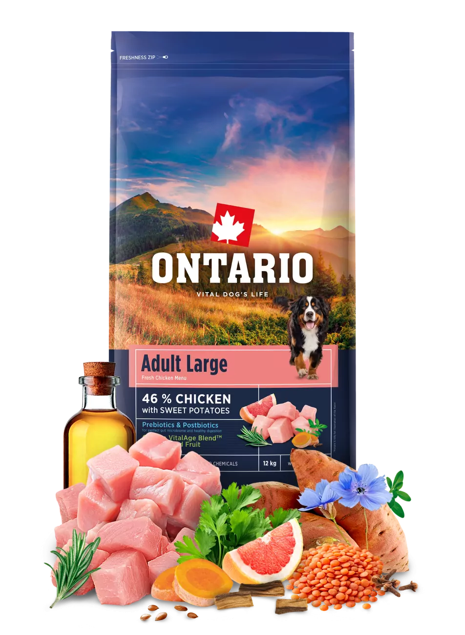 Ontario Adult Large Chicken & Sweet Potatoes 12kg
