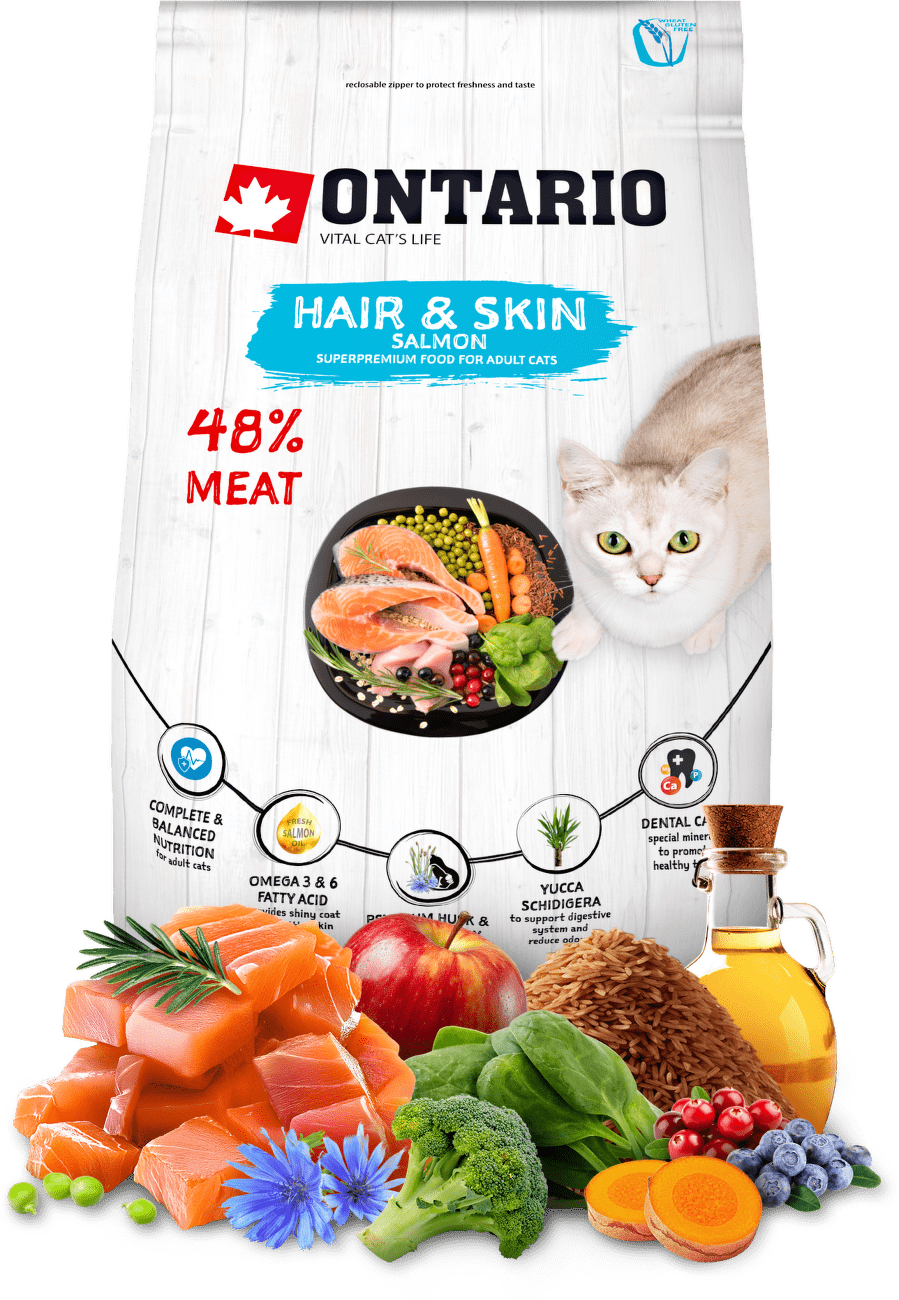 Ontario Cat Hair & Skin 0,4 kg