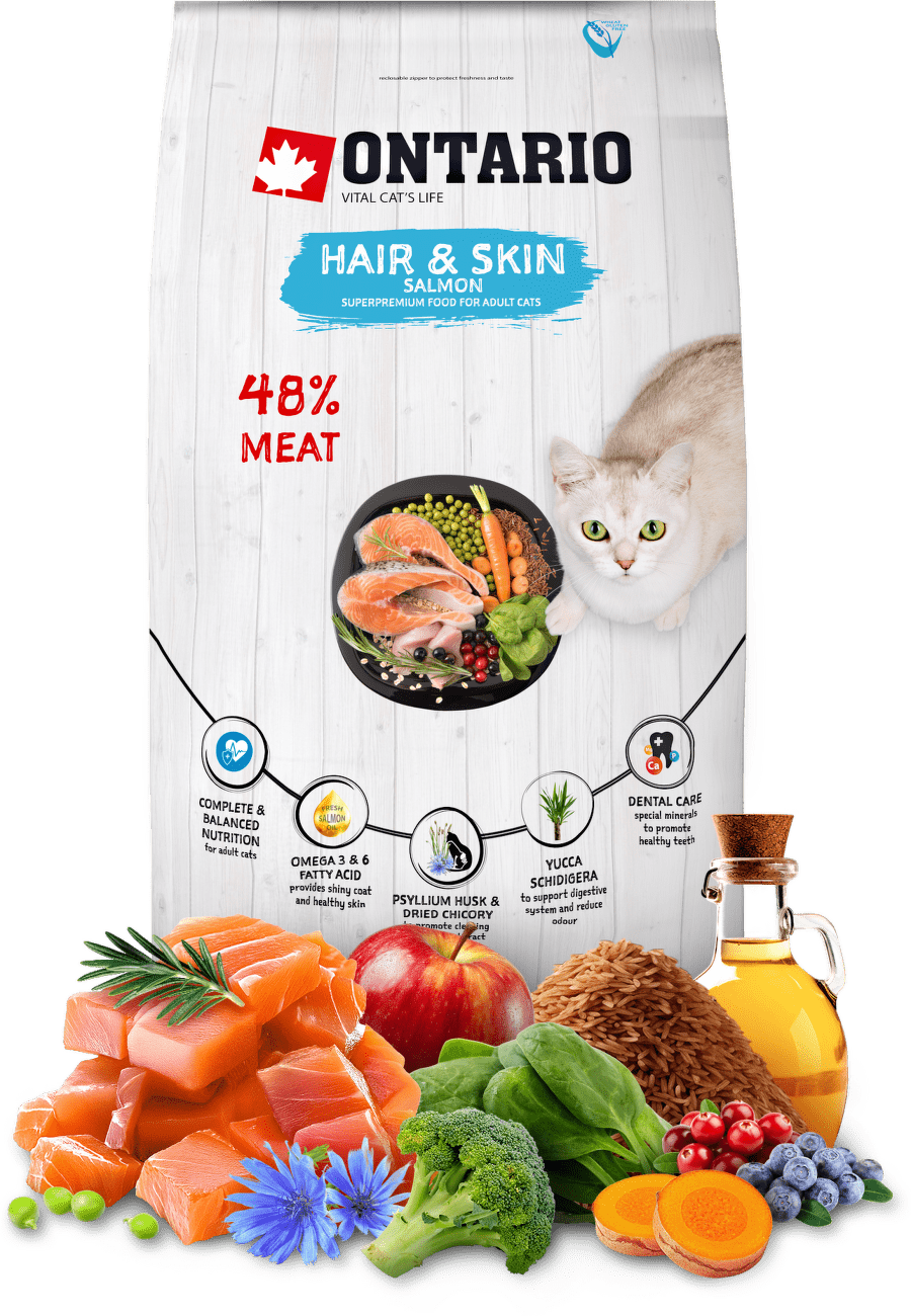 Ontario Cat Hair & Skin 6,5 kg