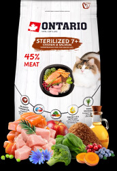 Ontario Cat Sterilised 7+ Senior 0,4kg