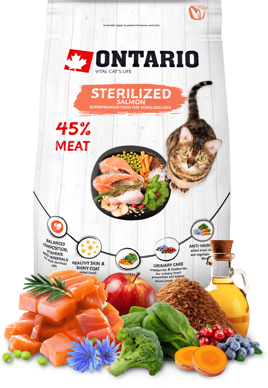 Ontario Cat Sterilised Salmon 0,4 kg
