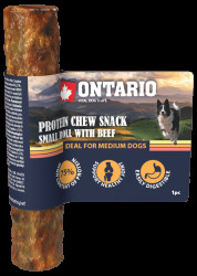 Ontario Protein žvýkací pamlsek malá rolka s hovězím