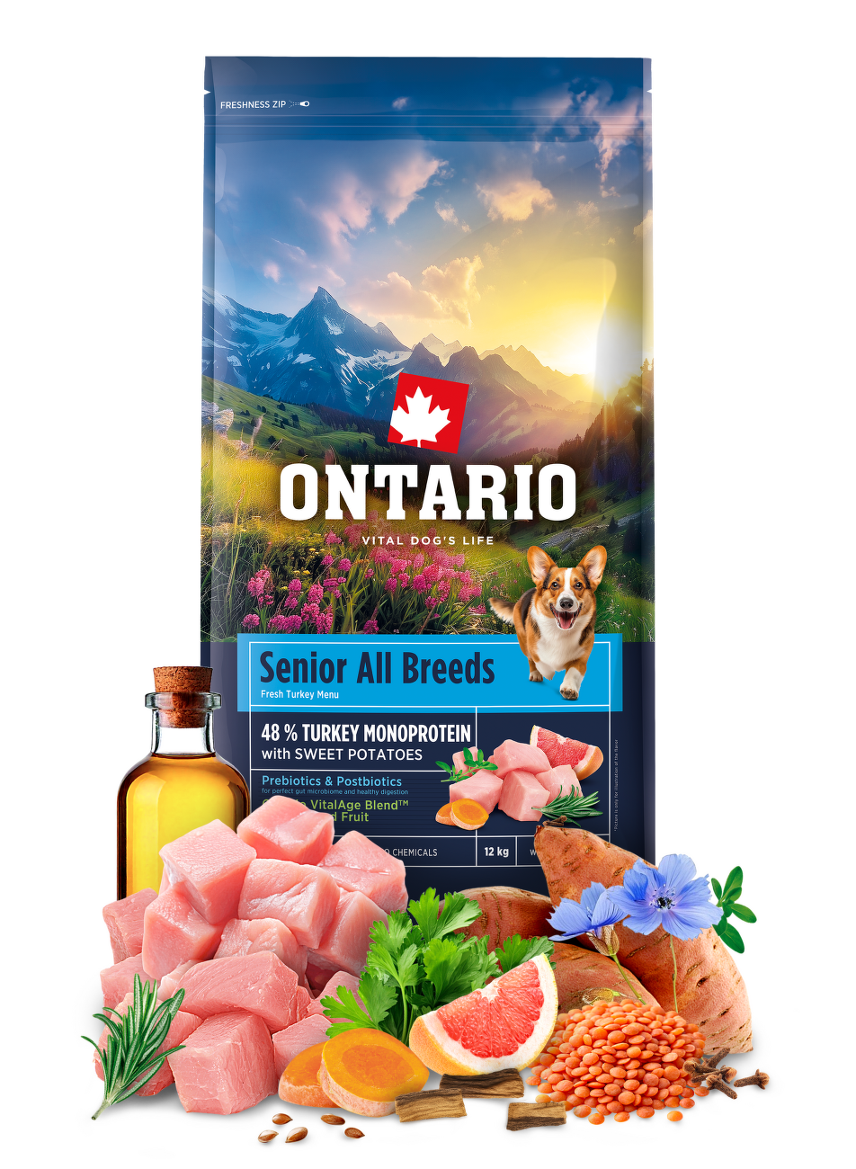 Ontario Senior All Breeds Monoprotein Turkey & Sweet Potatoes 12kg