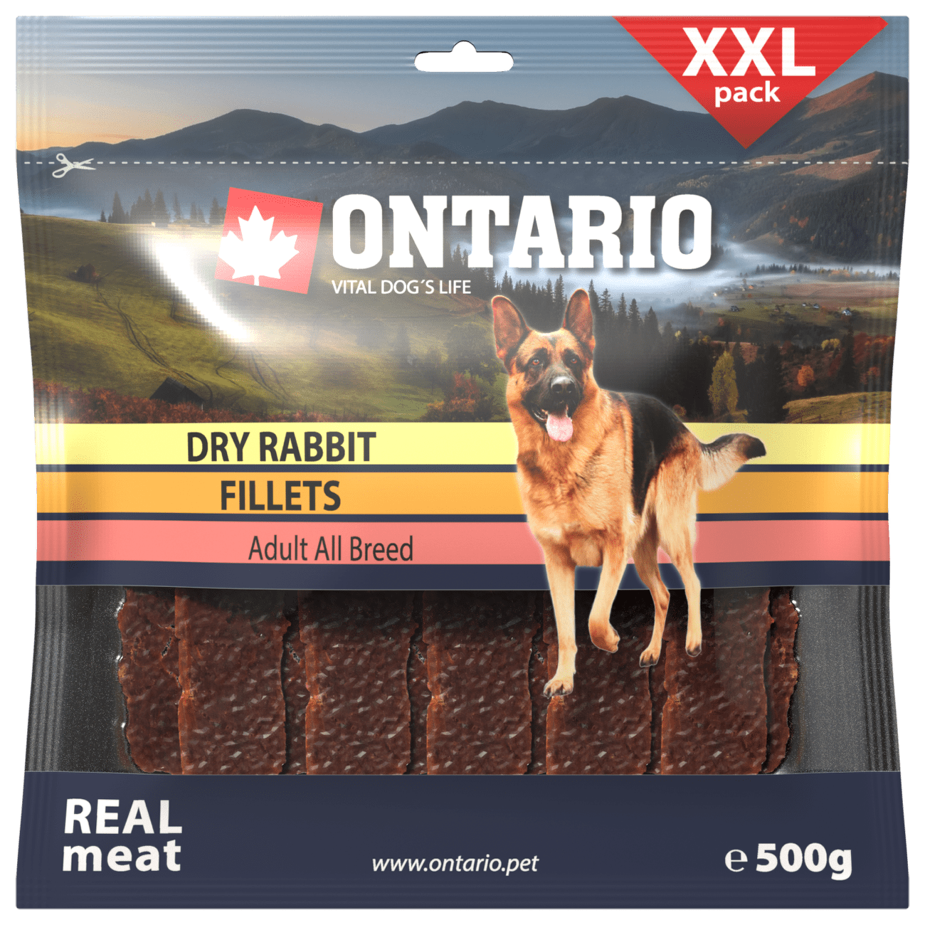 Ontario Snack Dry Rabbit Fillet 500g