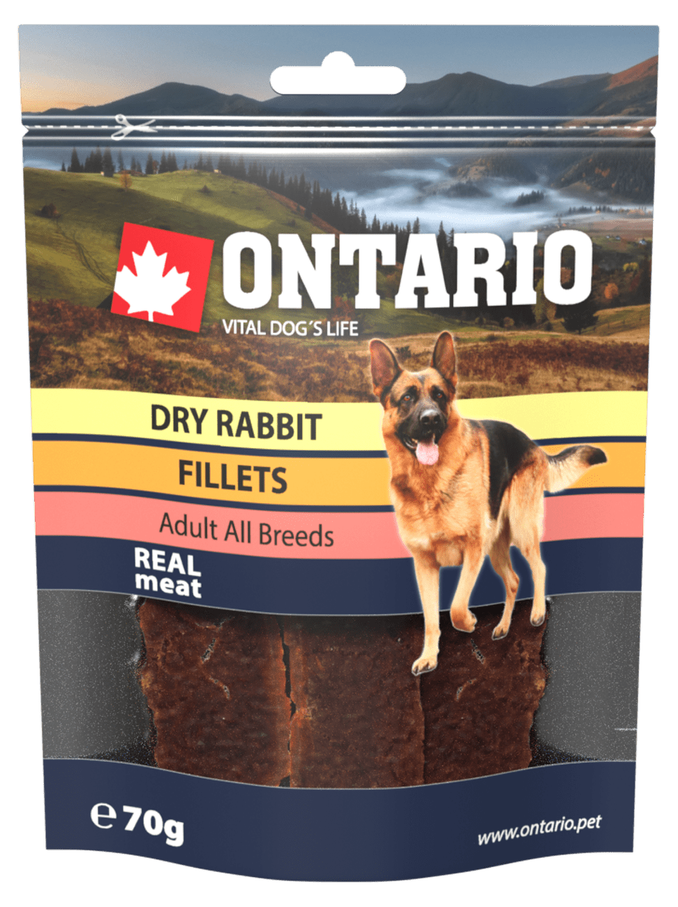 Ontario Snack Dry Rabbit Fillet 70g