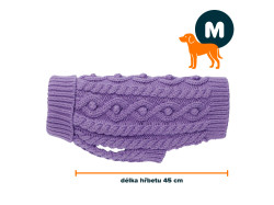 PAIKKA Knit svetr fialová M | 45 cm