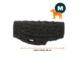 PAIKKA Knit svetr šedá M | 45 cm