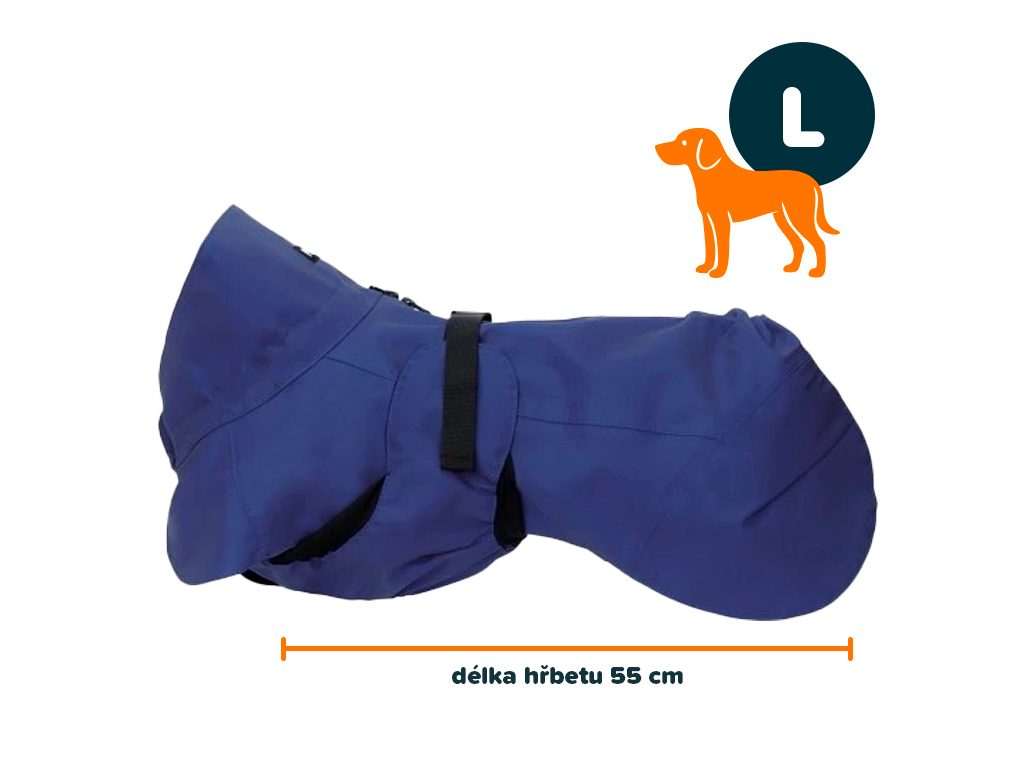 PAIKKA Light pláštěnka modrá L | 55 cm