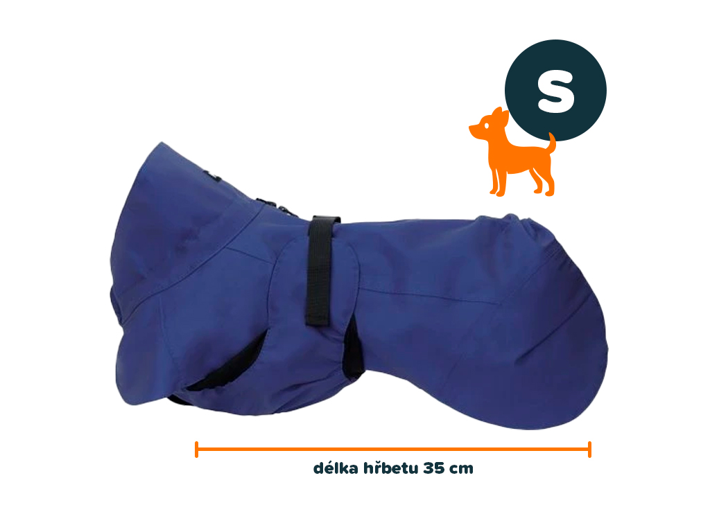 PAIKKA Light pláštěnka modrá S | 35 cm