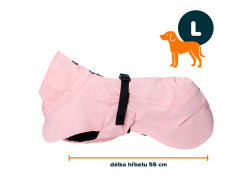 PAIKKA Light pláštěnka růžová L | 55 cm
