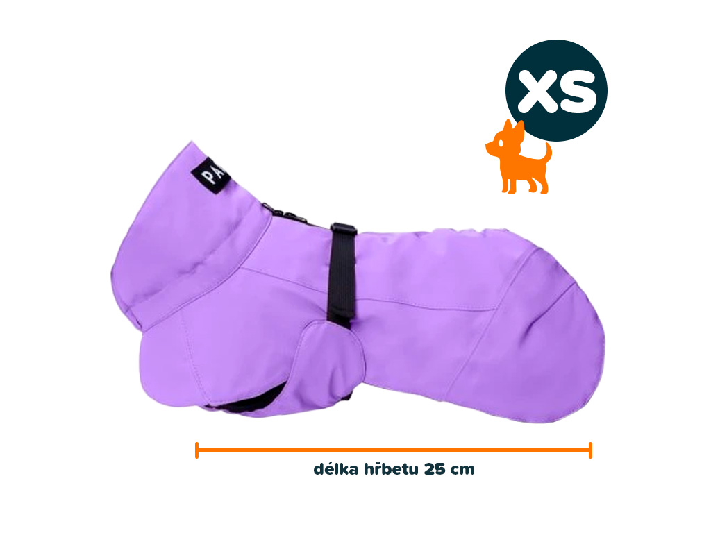 PAIKKA zimní bunda fialová XS | 25 cm