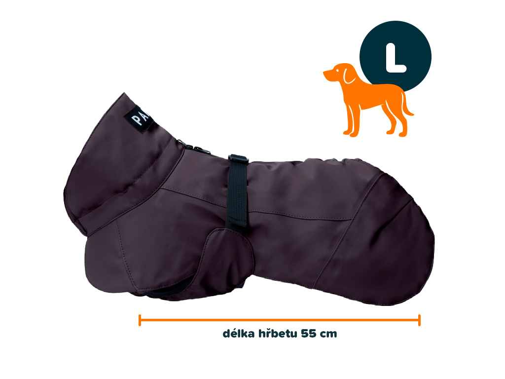 PAIKKA zimní bunda šedá L | 55 cm