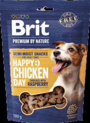 Pamlsek Brit Premium by Nature Dog Semi-moist kuře s malinou 180 g