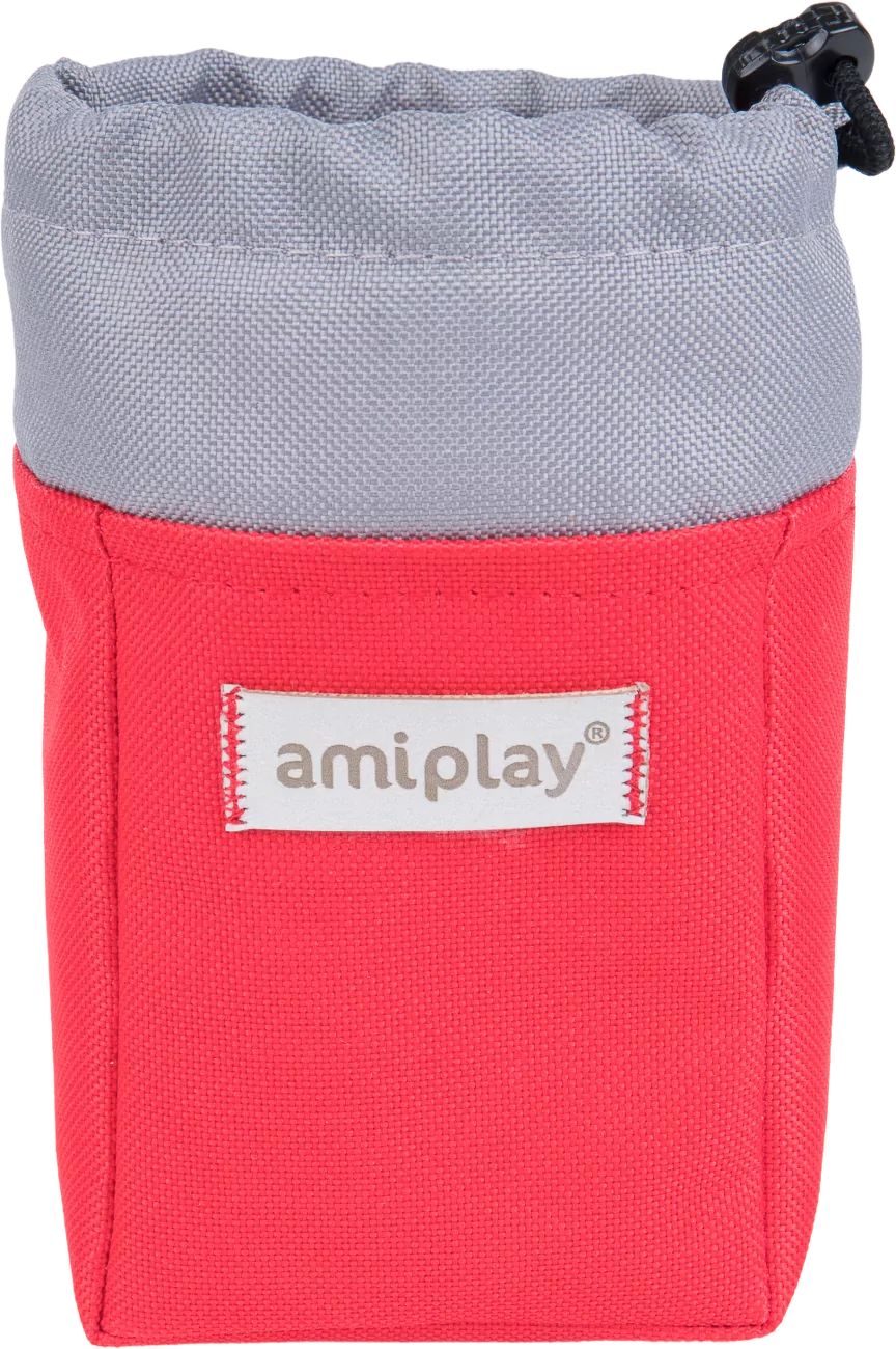Pamlskovník pro psy Amiplay Samba červený 8 × 6 × 10 cm