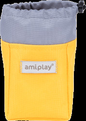 Pamlskovník pro psy Amiplay Samba žlutý 8 × 6 × 10 cm