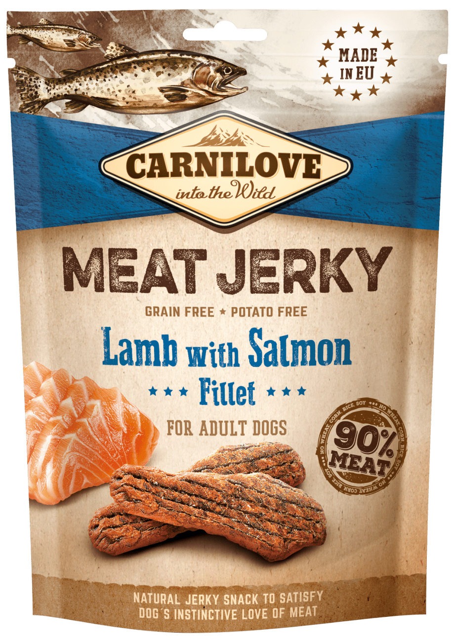 Pamlsky Carnilove Jerky Lamb with Salmon Fillet 100g