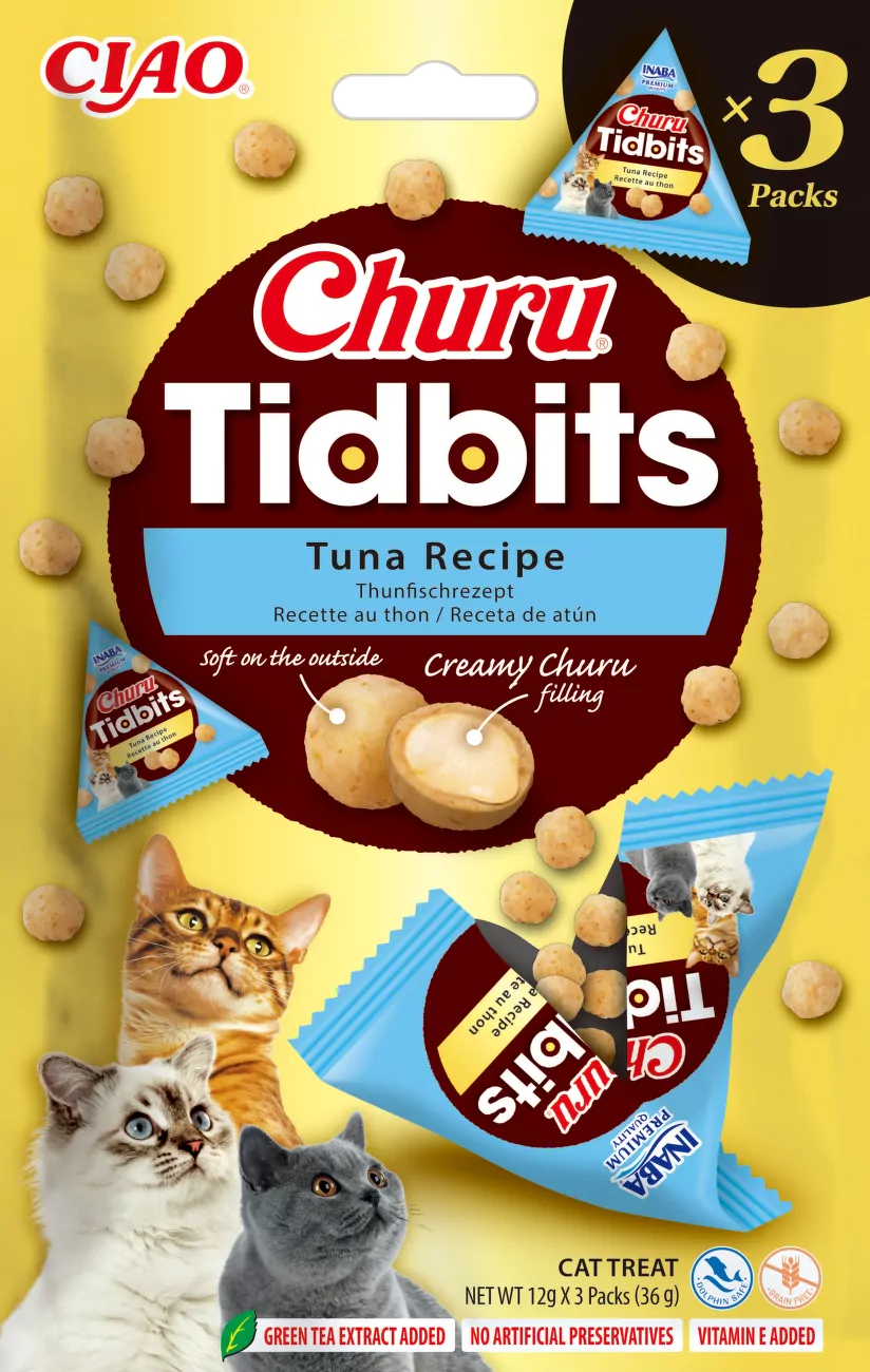 Pamlsky Churu Tidbits Tuna Recipe 3×12 g