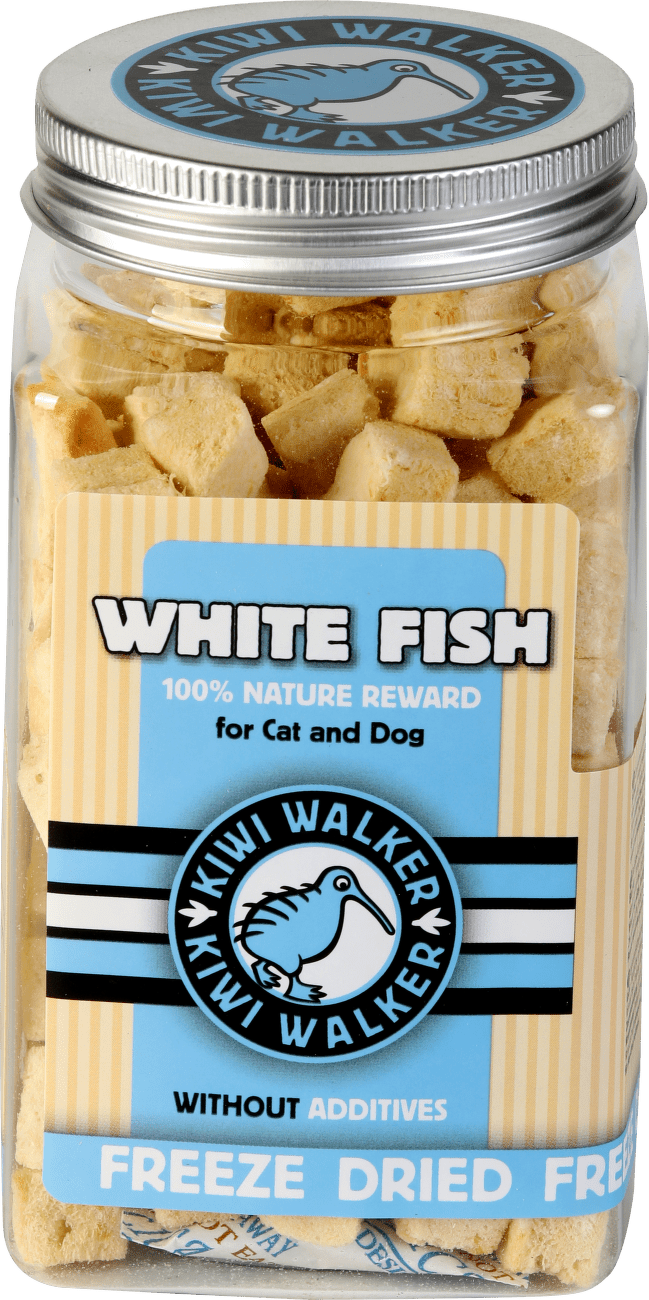 Pamlsky Kiwi Walker Snack mrazem sušená bílá ryba 60g