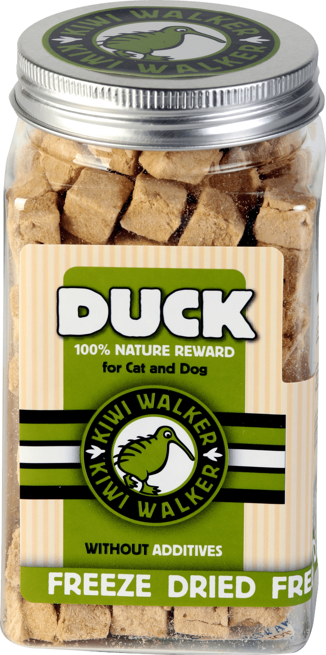 Pamlsky Kiwi Walker Snack mrazem sušená kachna 80g