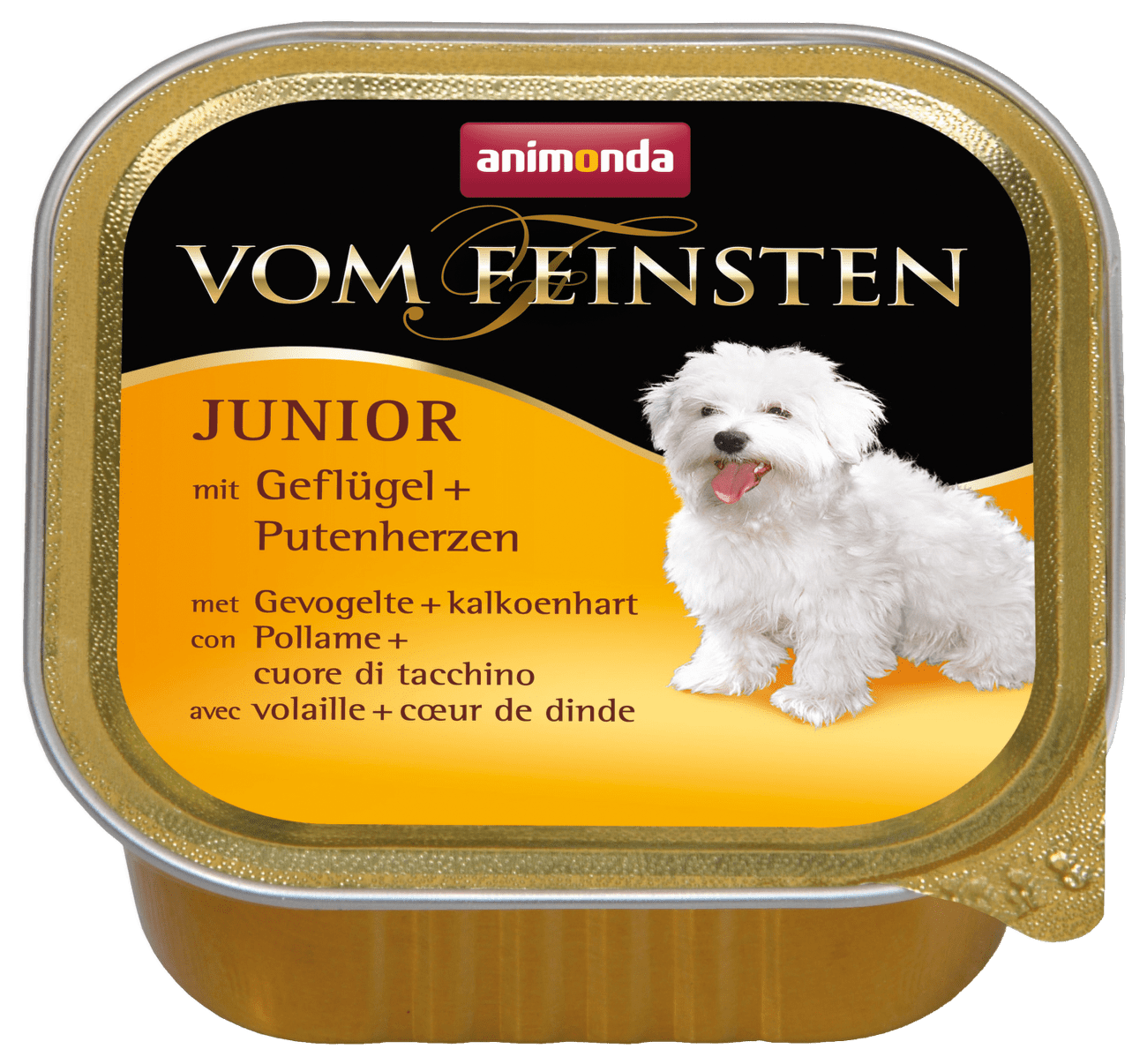Paštika Animonda Vom Feinsten Junior drůbeží + srdce 150g