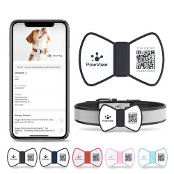PawView chytrá známka pro psy pánský motýlek - Modrá | P54837