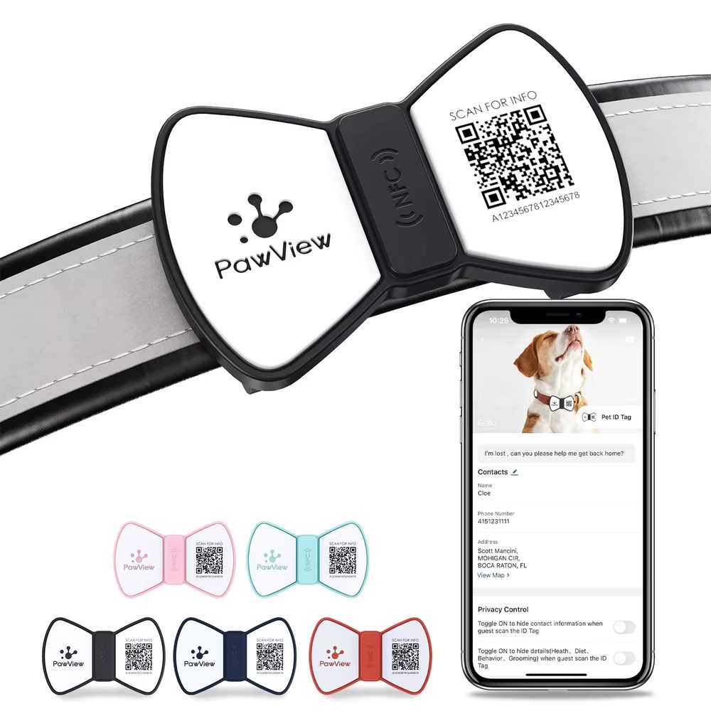 PawView chytrá známka pro psy pánský motýlek | P54834