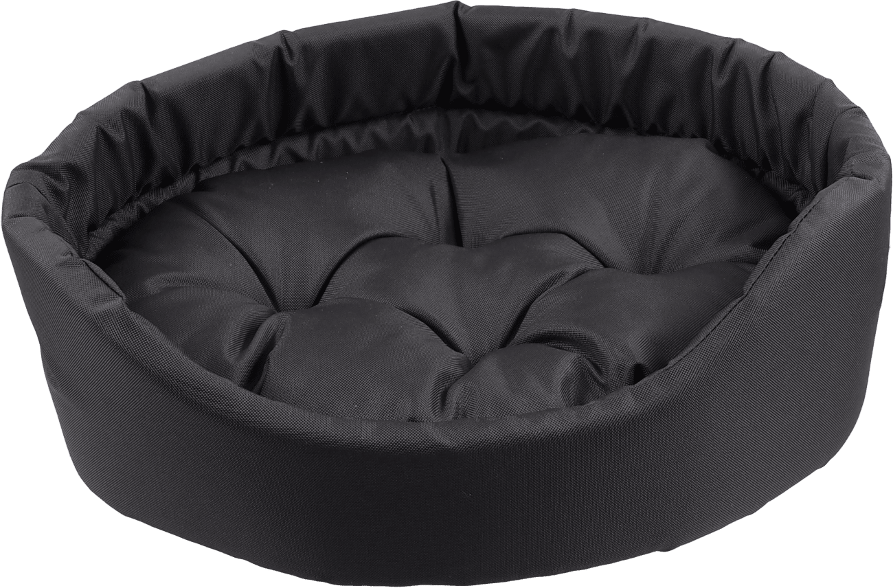 Pelech Dog Fantasy oval s polštářem šedý 54x46x16 cm
