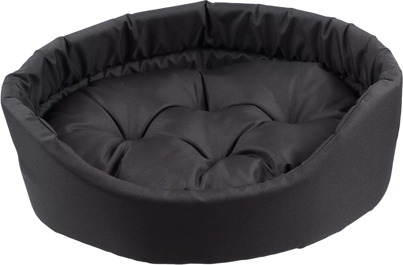Pelech Dog Fantasy oval s polštářem šedý 91x81x21cm