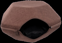 Pelíšek Magic Cat Hexagon hnědý 53cm