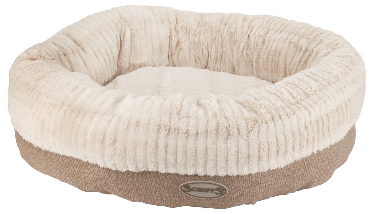 Pelíšek Scruffs Ellen Donut XL 75cm světle hnědý