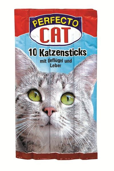 Perfecto Cat Jerkys drůbeží + játra 10 ks