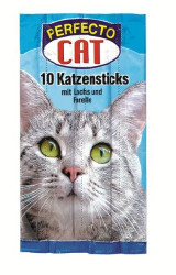 Perfecto Cat Jerkys losos + pstruh 10 ks
