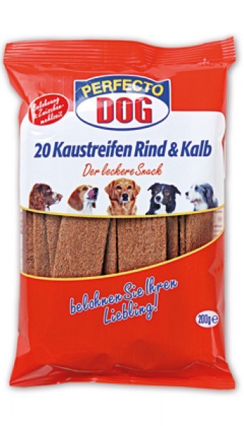 Perfecto Dog plátky hovězí + telecí 20 ks