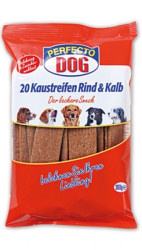 Perfecto Dog plátky hovězí + telecí 20 ks