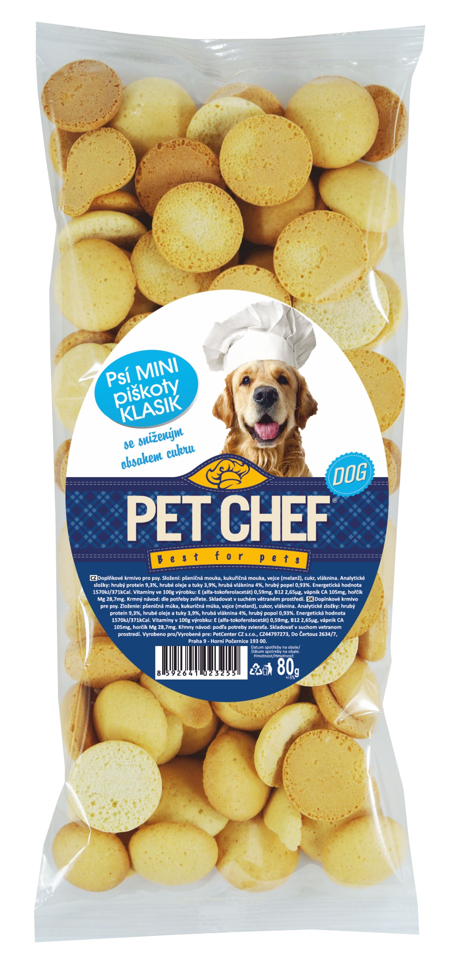 Pet Chef Mini Piškoty Klasik 80 g
