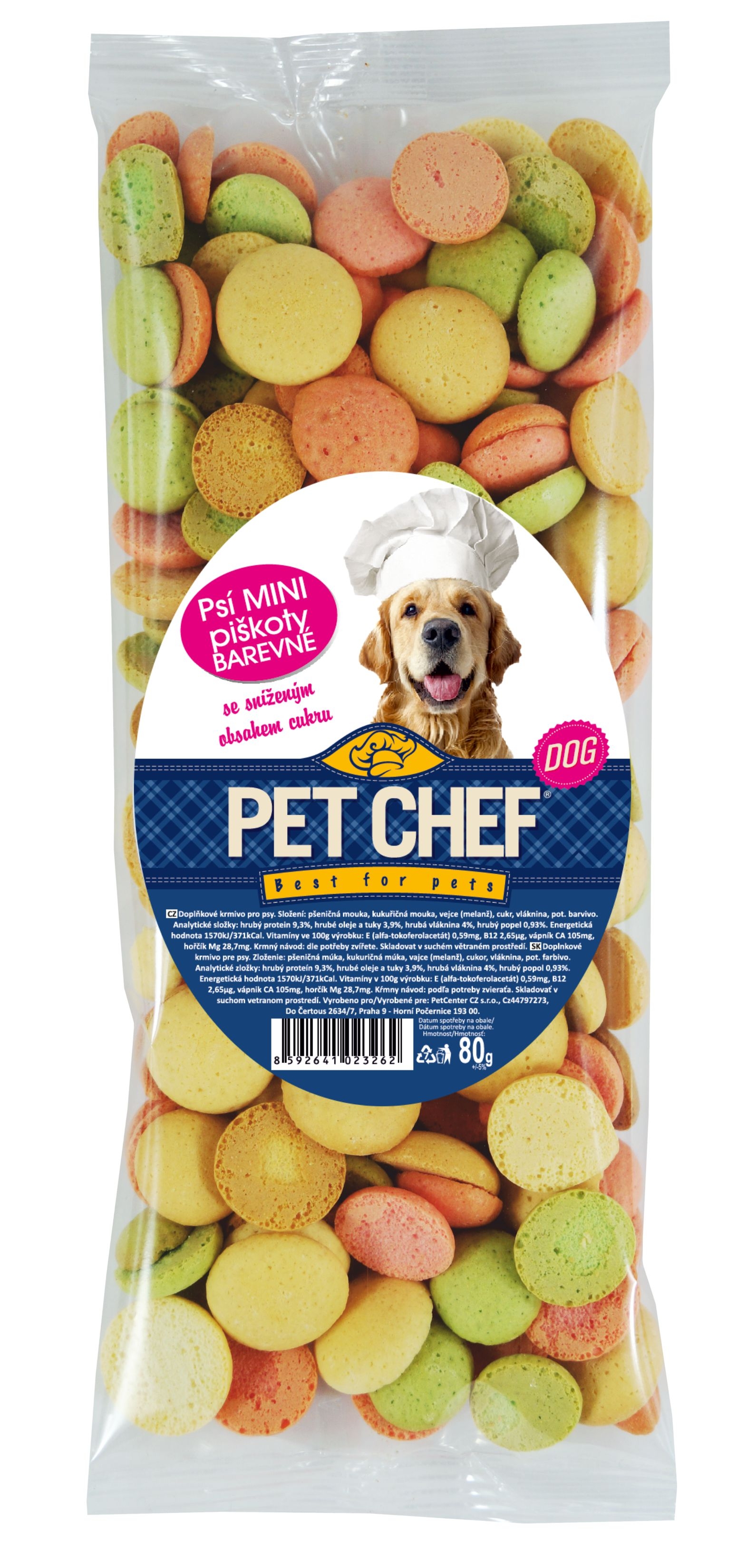 Pet Chef MINI piškoty Mix 80 g
