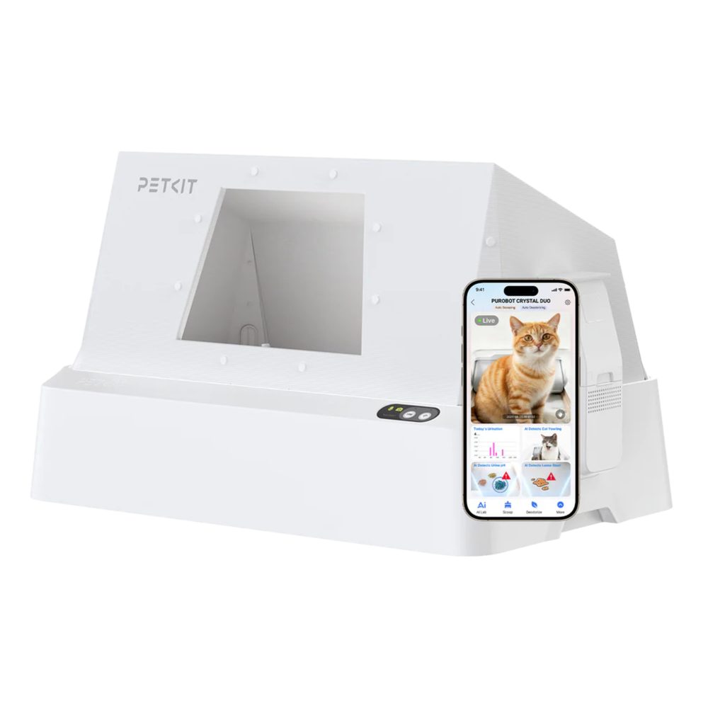 Petkit Purobot Crystal Duo with Hood | Automatická toaleta pro kočky | P59566