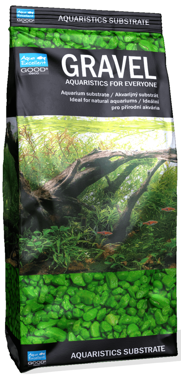 Písek Aqua Excellent svítivě zelená 3-6mm 1kg