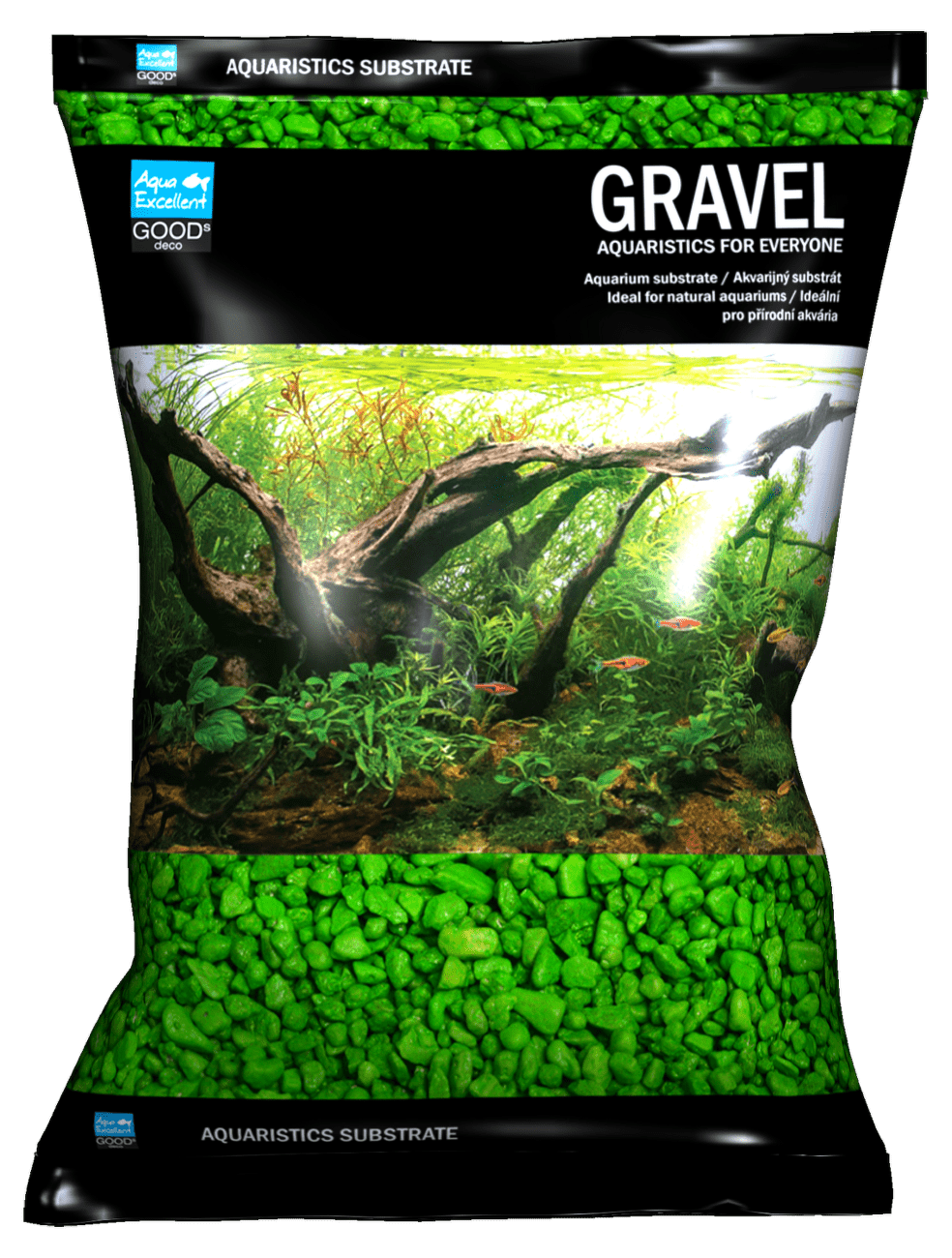 Písek Aqua Excellent svítivě zelená 3-6mm 3kg