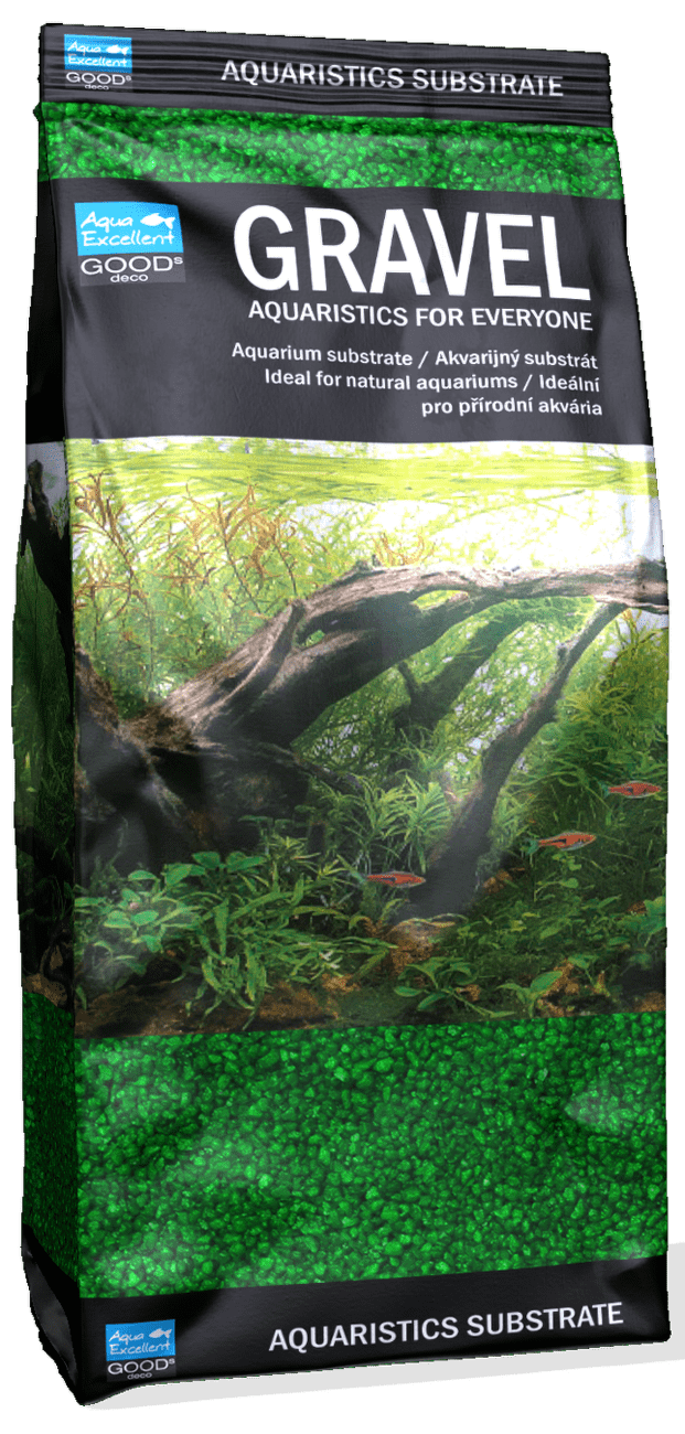 Písek Aqua Excellent zelený 1,6-2,2mm 1kg