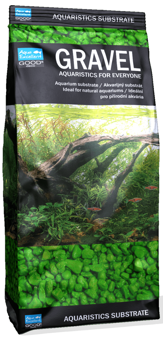 Písek Aqua Excellent zelený 3-6mm 1kg