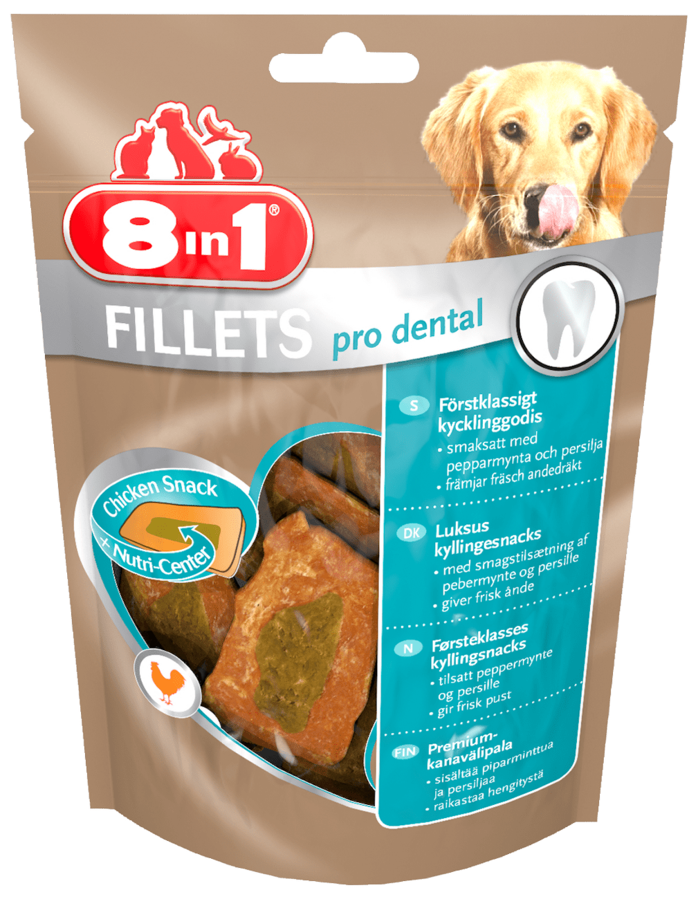 Pochoutka 8in1 Fillets pro breath 80g